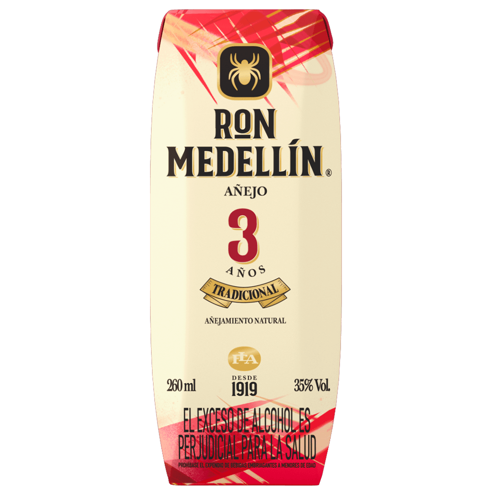 RON MEDELLIN A EJO TETRA PRISMA  x 260ML